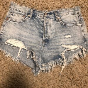 Free People Jean Shorts